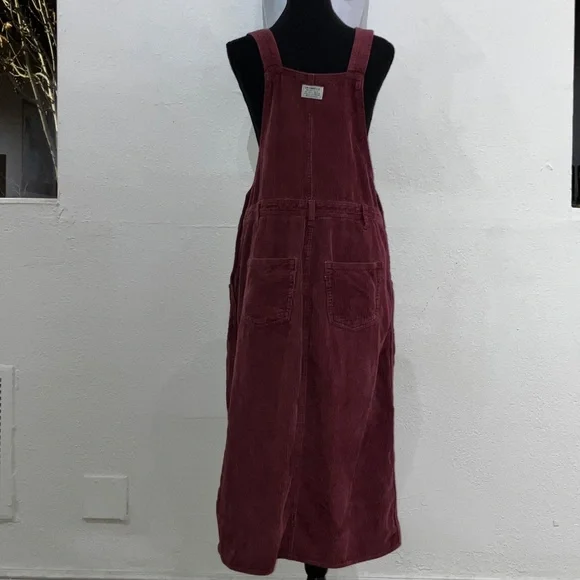 Burgundy Levi’s corduroy overall dress - Picture 9 of 13